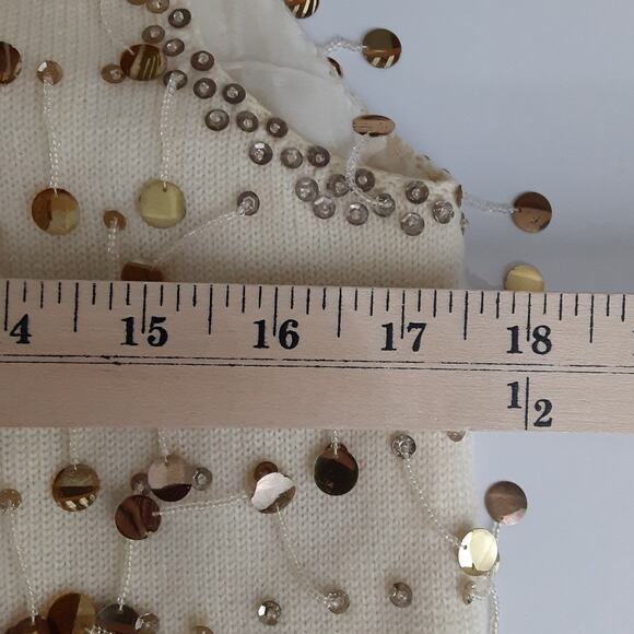 Vintage 1960s A Maxime Original 100% Wool Beaded Evening Volup Top Gypsy Fringe - Picture 13 of 15